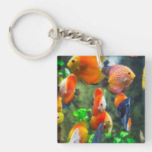 Porte-clefs Aquarium Réservoir à poisson à thème