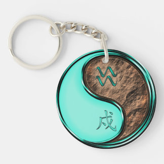 Porte-clefs Aquarius & Earth Dog