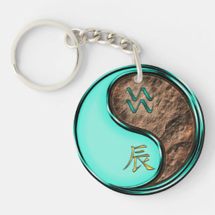 Porte-clefs Aquarius & Earth Dragon