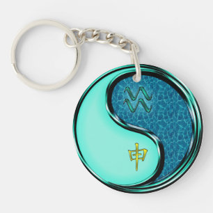 Porte-clefs Aquarius et singe de l'eau