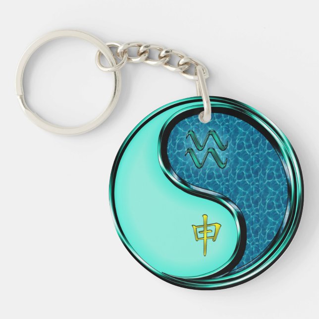 Porte-clefs Aquarius et singe de l'eau (Devant)