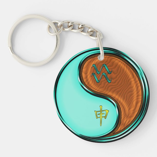 Porte-clefs Aquarius et Singe des bois (Devant)