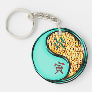 Porte-clefs Aquarius et Tigre de Feu