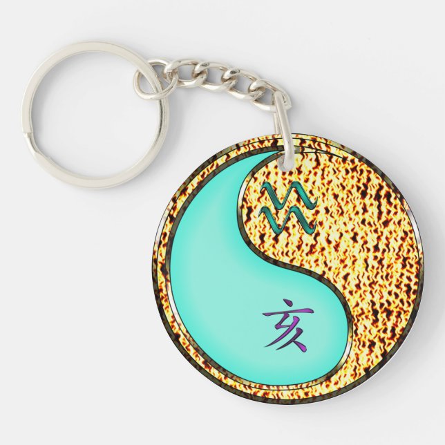 Porte-clefs Aquarius & Fire Boar (Devant)