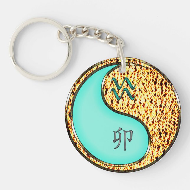 Porte-clefs Aquarius & Fire Rabbit (Devant)