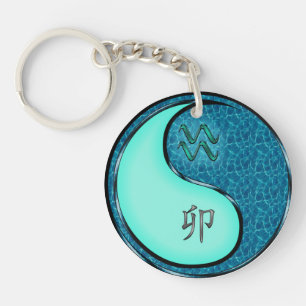 Porte-clefs Aquarius & Water Rabbit