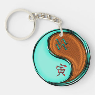 Porte-clefs Aquarius & Wood Tiger