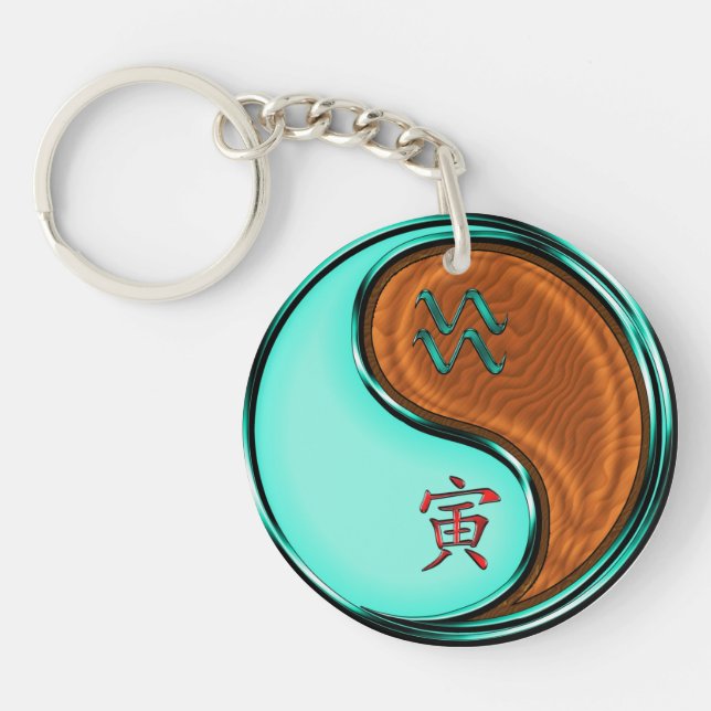 Porte-clefs Aquarius & Wood Tiger (Devant)