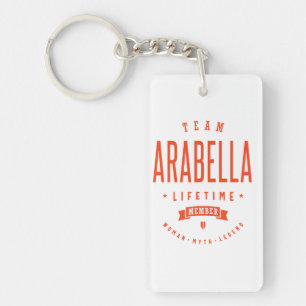 Porte-clefs Arabella Nom personnalisé Cadeau Anniversaire