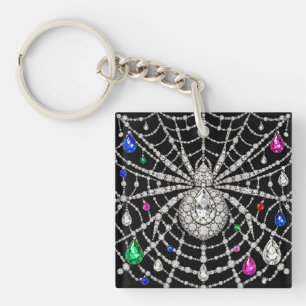 Porte-clefs Araignée Glamouruse design Diamant Bijou