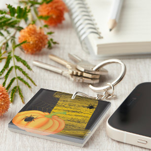 Porte-clefs Araignées Et Citrouille