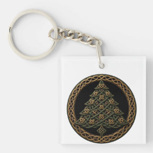 Porte-clefs Arbre à nœuds celtiques Nollaig Shona