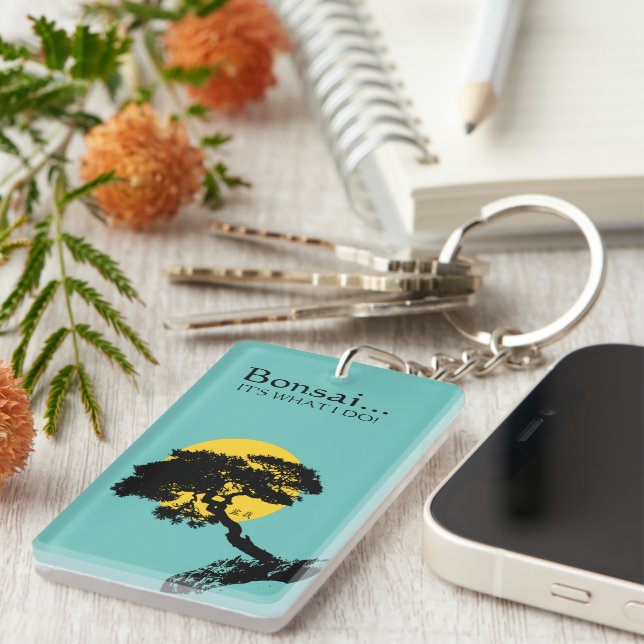 Porte-clefs Arbre bonsaï  (Devant droit)