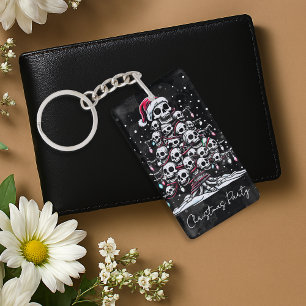 Porte-clefs Arbre de Noël Crâne Pantalon de Pyjama Squelette C
