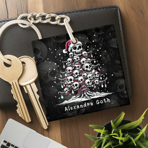 Porte-clefs Arbre de Noël Crâne Pantalon de Pyjama Squelette C