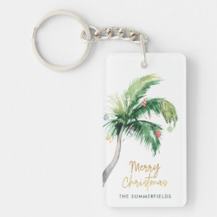 Porte-clefs Arbre de Noël Palmier Tropical Cadeau
