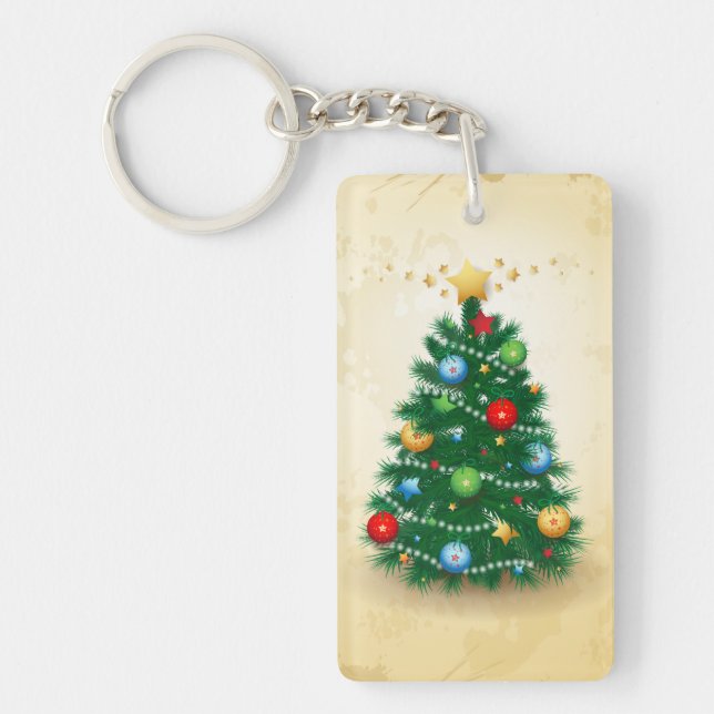 Porte-clefs Arbre de Noël, porte - clé (Devant)