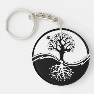 Porte-clefs Arbre de vie Yin Yang