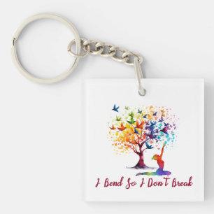 Porte-clefs Arbre de vie, yoga ADN, Biologiste Génétique Scien