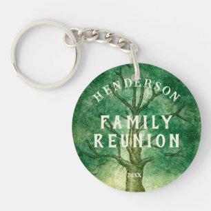 Porte-clefs Arbre généalogique Rustique Réunion de famille