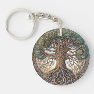 Porte-clefs Arbre païen de vie Porte - clé acrylique