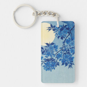 Porte-clefs Arbre sous la Lune Bleue : Nuit de Floraison des C