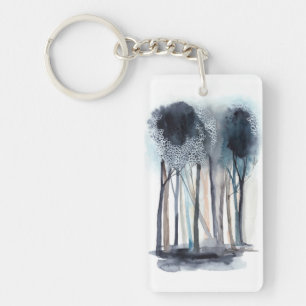 Porte-clefs Arbres abstraits tranquilles