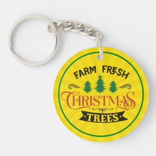 Porte-clefs Arbres de Noël frais de ferme Design-54394