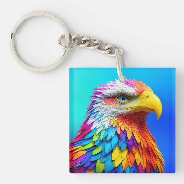 Porte-clefs Arc-en-ciel Aigle-65456 (Devant)