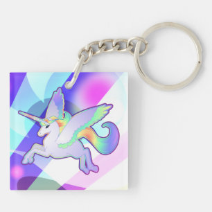 Porte-clefs Arc-en-ciel Alicorn