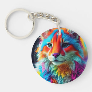 Porte-clefs Arc-en-ciel Cat-68587