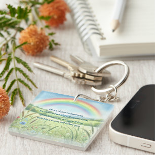 Porte-clefs Arc-en-ciel / Champ et devis