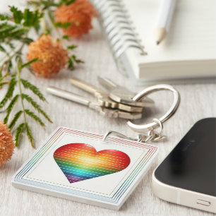 PORTE-CLEFS ARC-EN-CIEL LGBTQI SENSIBILISATION ET SOUTIEN À LA