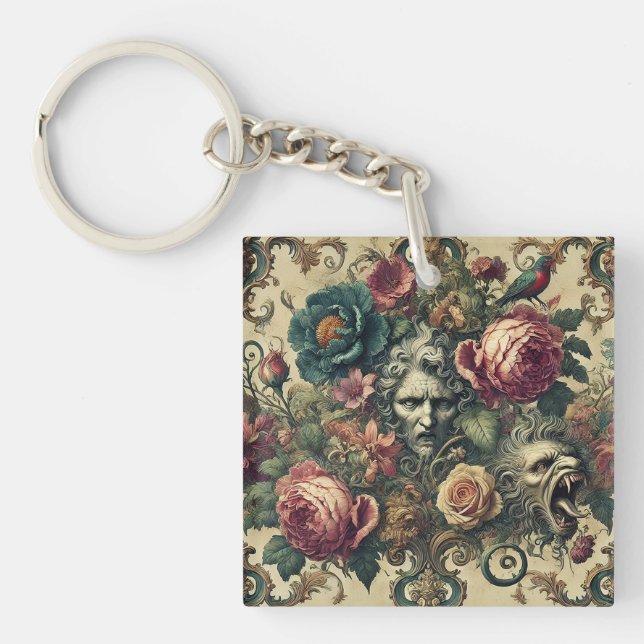 Porte-clefs Arcane Atelier - Signature gothique (Devant)