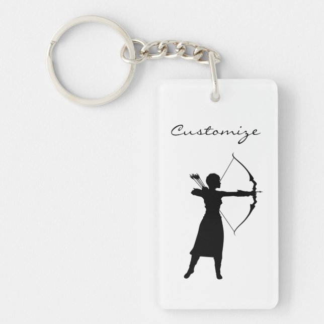 Porte-clefs Archer Femme Silhouette Thunder_Cove (Devant)