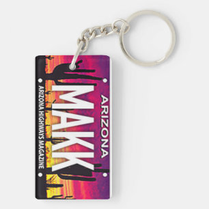 Porte-clefs Arizona License Plate Custom Porte - clé MAKK