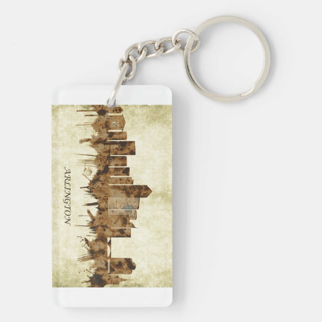 Porte-clefs Arlington Texas Cityscape (Dos)