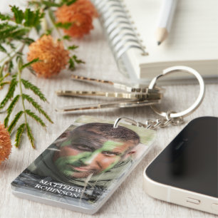 Porte-clefs Armée de photo personnalisée lors de la remise des