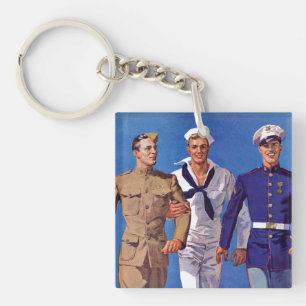 Porte-clefs Armée, marine et marines