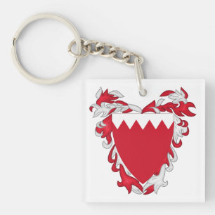 Porte-clefs Armoiries de Bahreïn symbole emblème drapeau