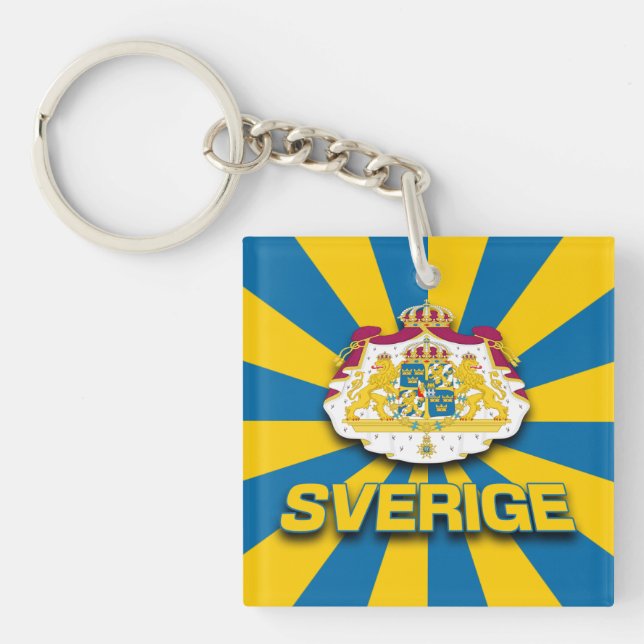 Porte-clefs Armoiries de Sverige (Devant)
