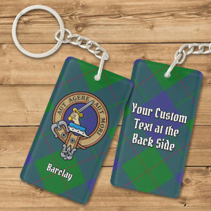 Porte-clefs Armoiries du clan Barclay sur tartan
