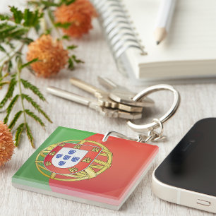 Porte-clefs Armoiries du drapeau du Portugal Crête portugaise