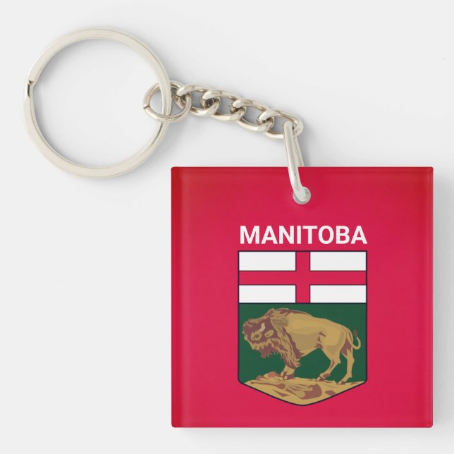 Porte-clefs Armoiries du Manitoba - CANADA (Devant)