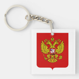 Porte-clefs Armoiries du pays Russie symbole emblème drapeau