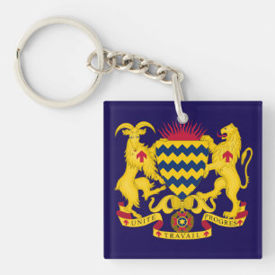 Porte-clefs Armoiries du pays Tchad symbole emblème drapeau