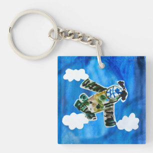 Porte-clefs Army Jet "Art by Kids"