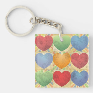 Porte-clefs Arrière - plan de coeur