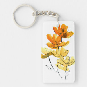 Porte-clefs Arrière - plan floral abstrait