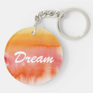 Porte-clefs Arrière - plan peint à la main 17 d'aquarelle